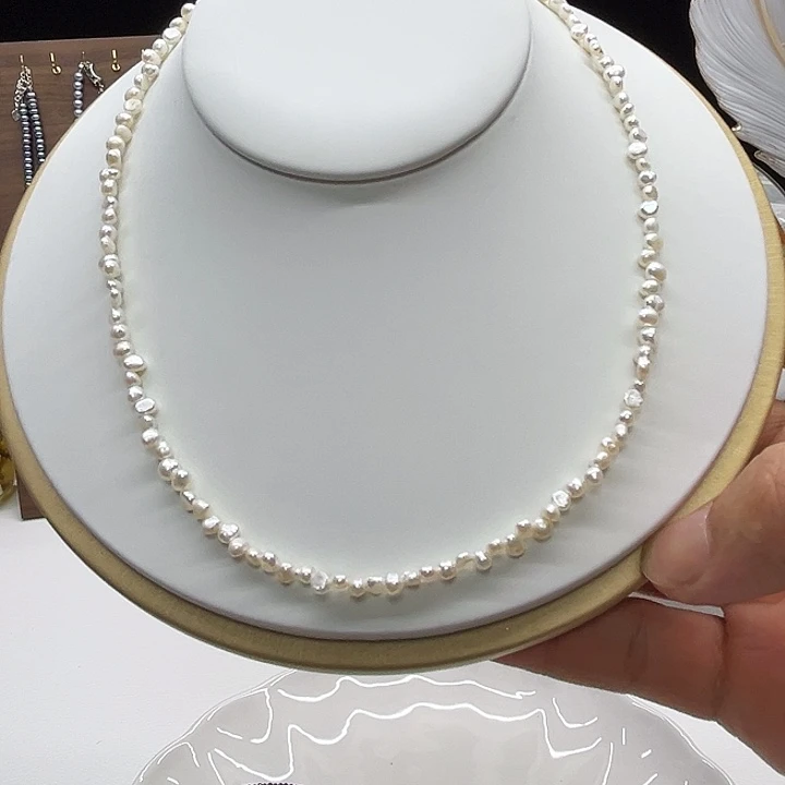 颈饰钛钢淡水珍珠