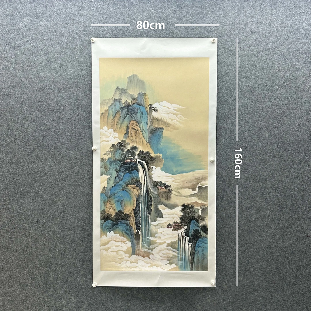 【山水画】张恒禄160*80cm手绘礼盒作品（20）