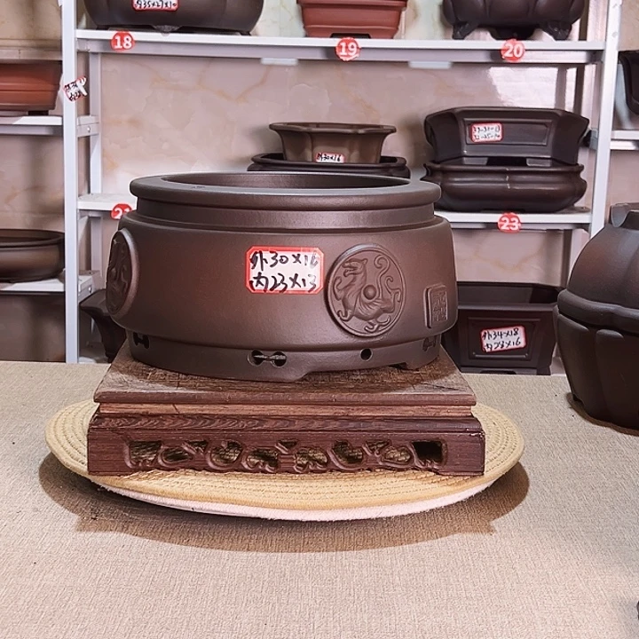 紫砂花盆紫砂花盆