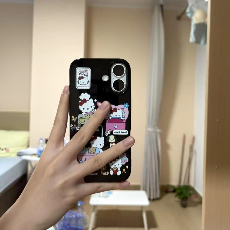 Lucky沐浴凯蒂日常适用苹果1615果冻手机壳华为vivo小米14oppo套