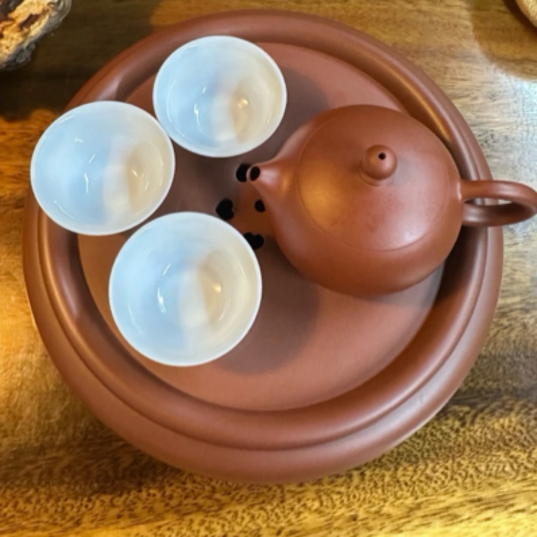 蔡家鸿全手工老矿陈腐朱泥纯天然矿料潮州手拉壶茶壶纯手工~凤雏