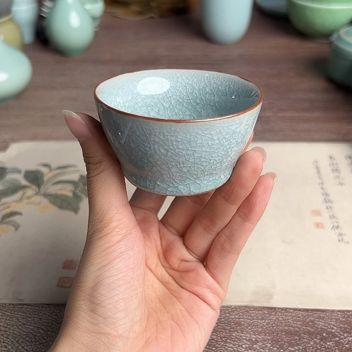 龙泉云间青瓷小米茶器