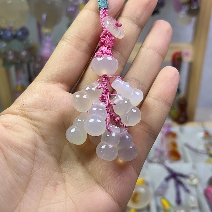 福利款钥匙挂件小葫芦粉色绳都有矿点