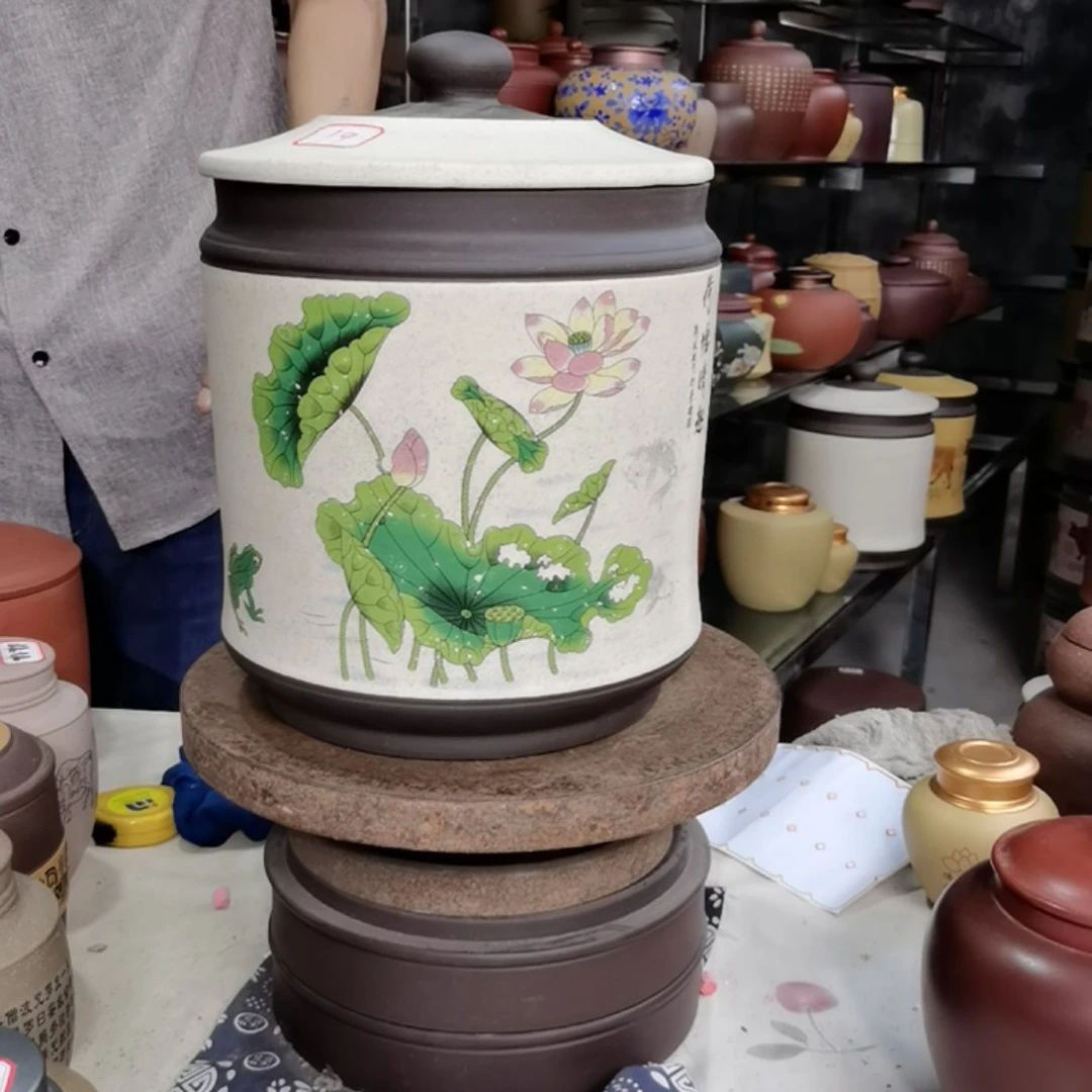 紫砂茶叶罐红标19