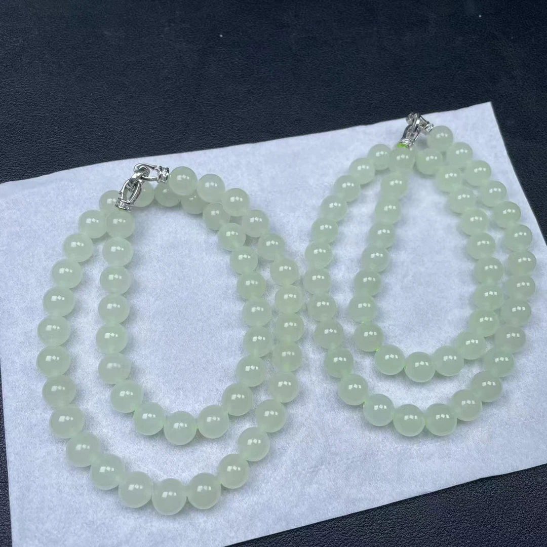 【玉经纶】46749/HQ59-和田玉珠链-多样性发其一9mm/约48颗