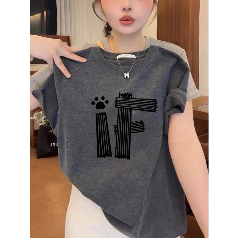 2025新款正肩短袖t恤女时尚百搭洋气深灰色上衣薄款打底衫夏季潮