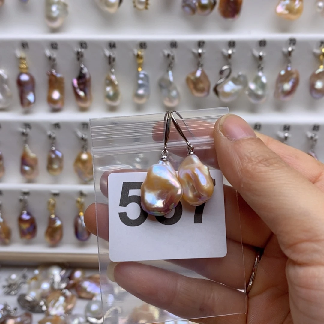 淡水珍珠颈饰银S925镶嵌567