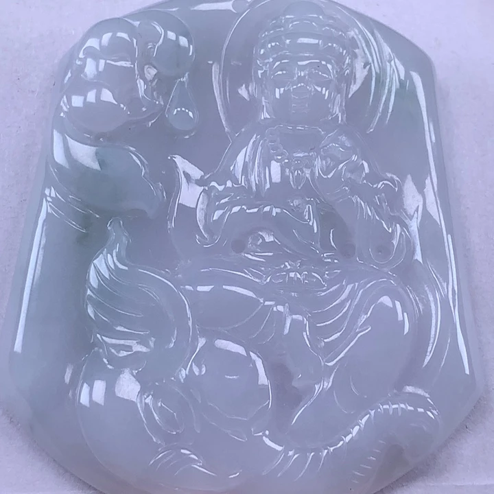 颈饰未镶嵌翡翠普贤菩萨吊坠