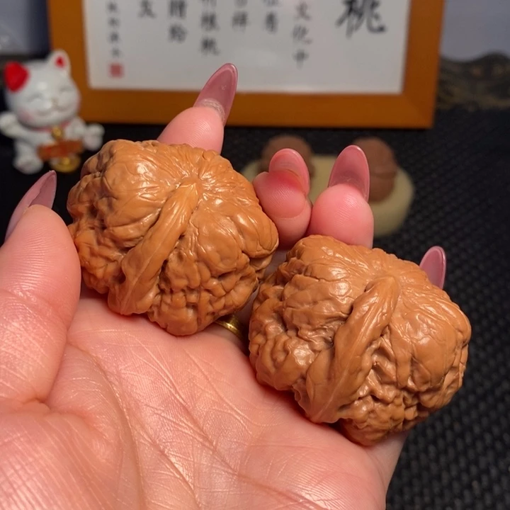 文玩核桃把件45一帆风顺
