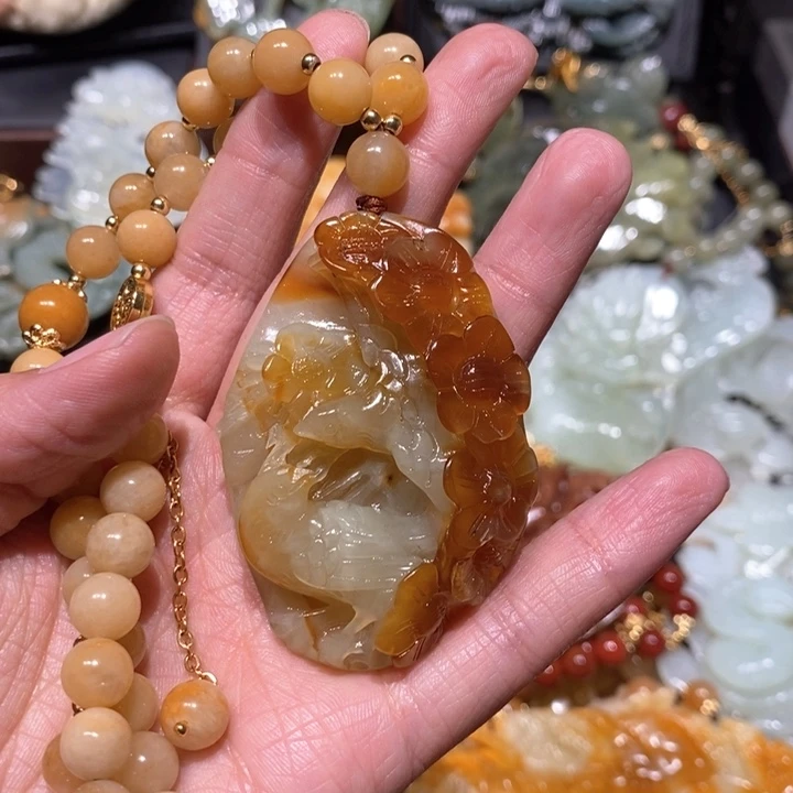 岫玉毛衣链未镶嵌