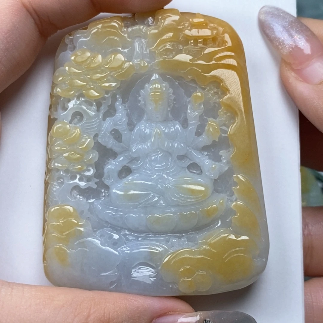资***生翡翠未镶嵌颈饰翡翠