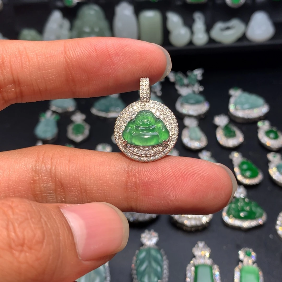 翡翠未镶嵌吊坠(不含链)