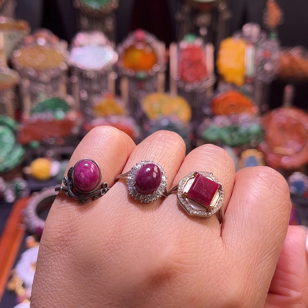 红宝石戒指未镶嵌开播福利任选一