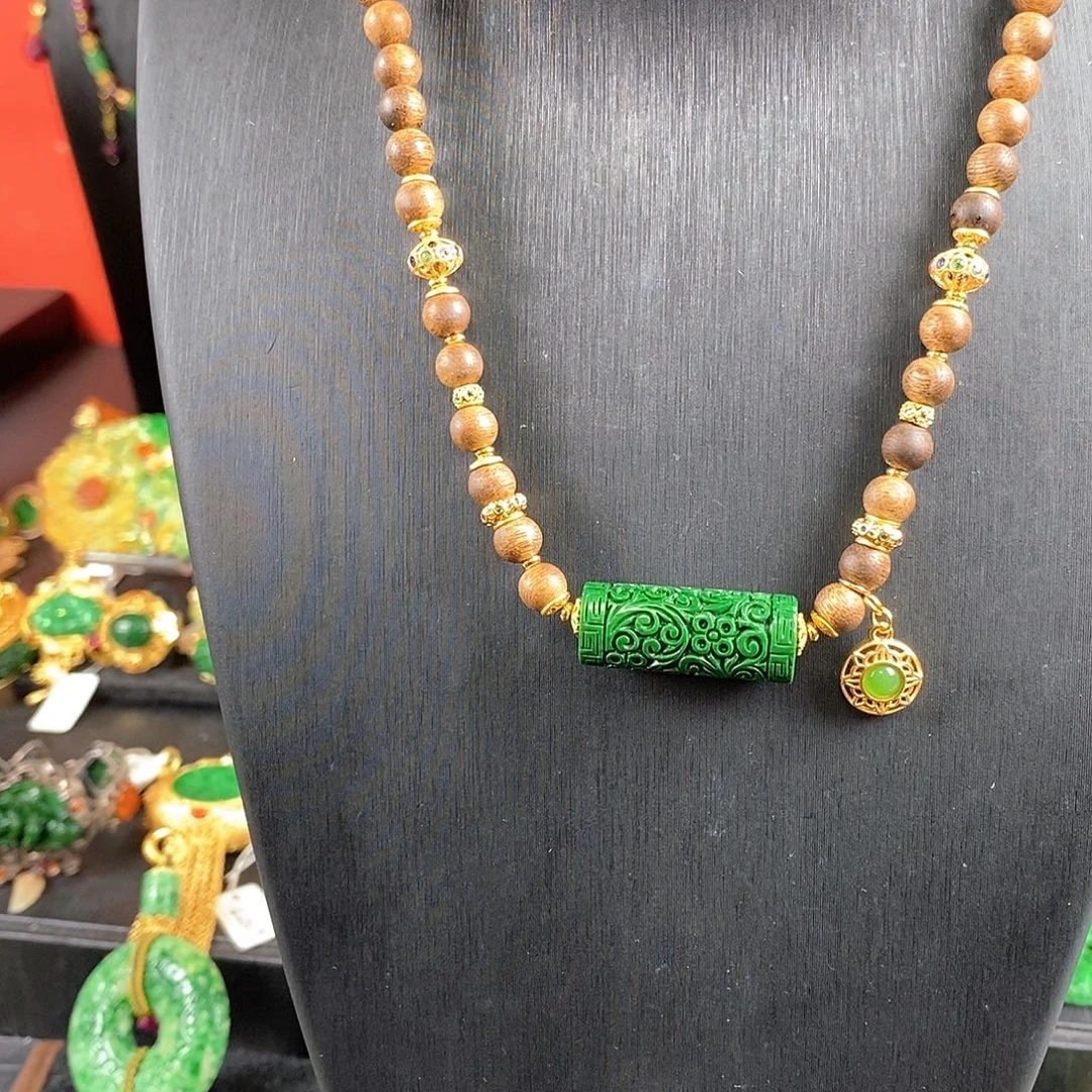 翡翠未镶嵌颈饰项链福利