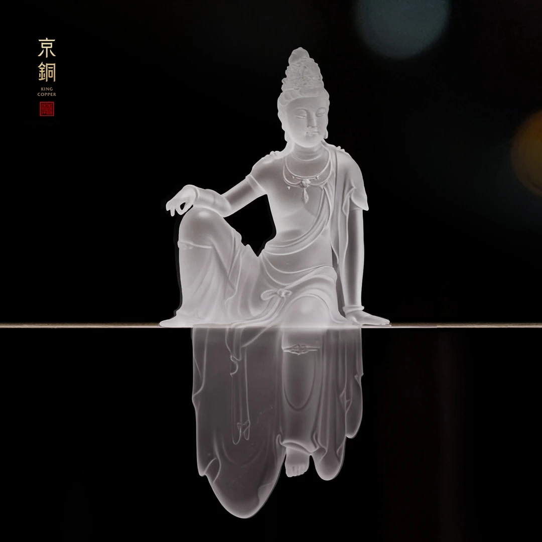 【自在/水月/禅悦/观音】原创摆件手工琉璃创意桌面禅意中式DIY摆件