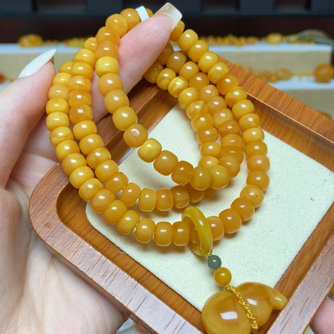【闪购商品】未镶嵌蜜蜡手链手串