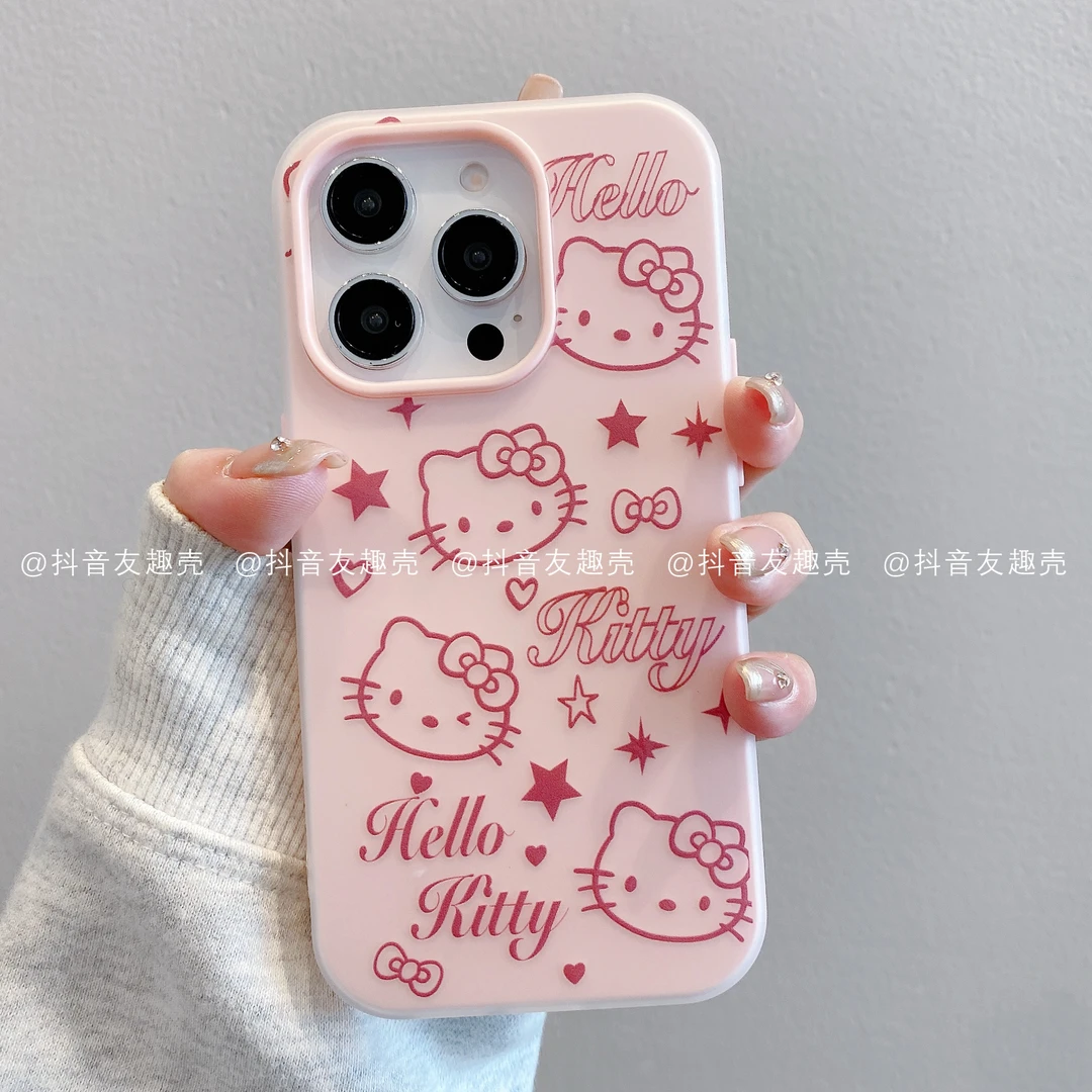 适用于苹果16新款/华为/小米/果冻壳手机壳卡通ins可爱潮凯蒂星星