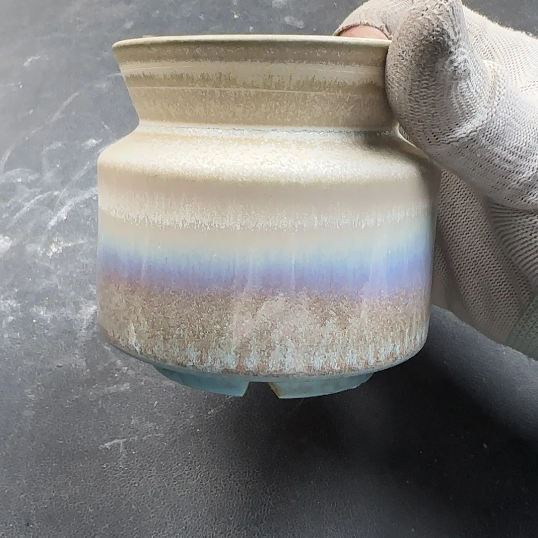 瓷片景德镇手工花盆