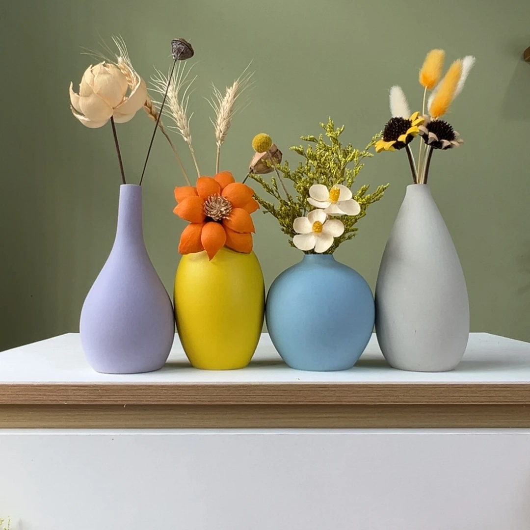 摆件花瓶带花高度20-30厘米左右