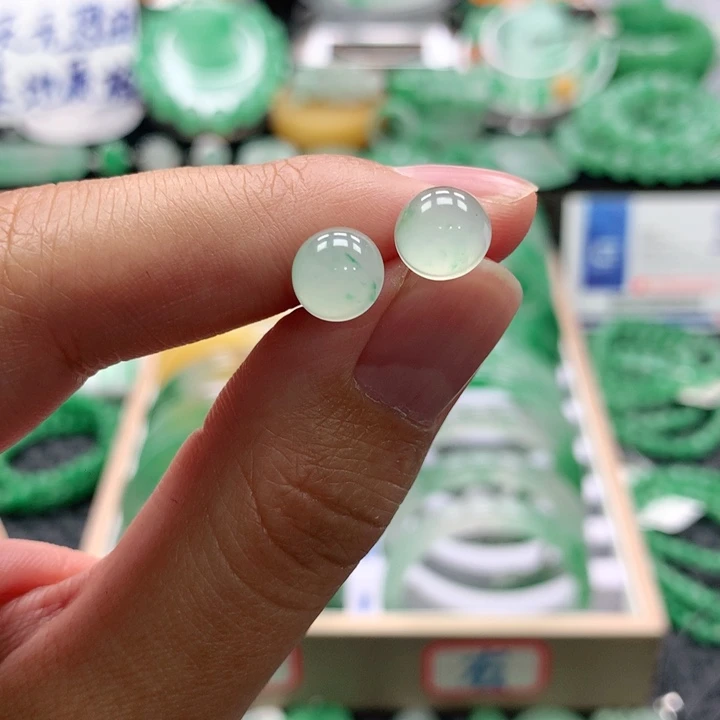 芳***子石英质玉未镶嵌耳饰青青-耳饰-方子