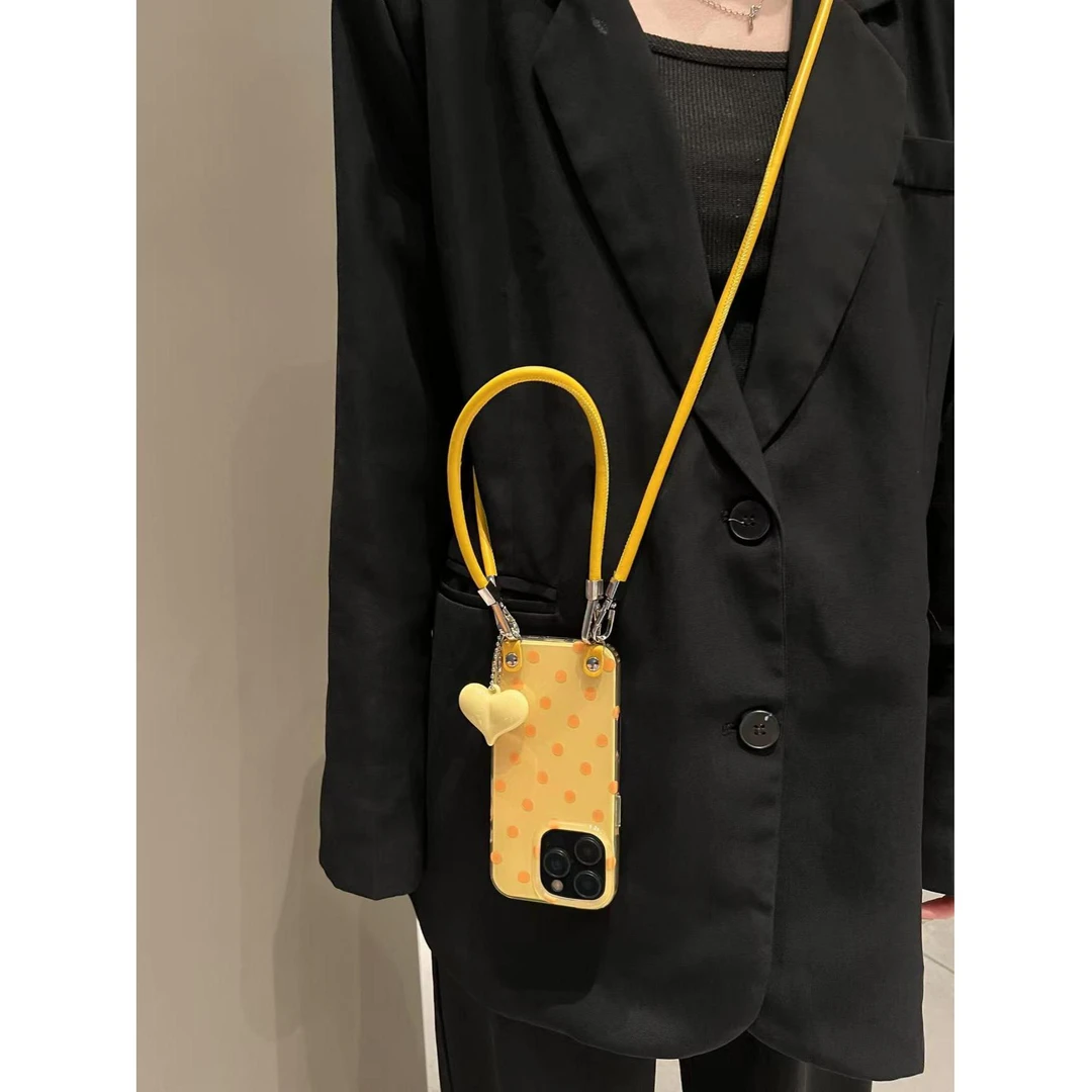 黄底波点适用于苹果华为荣耀vivo小米oppo手机壳