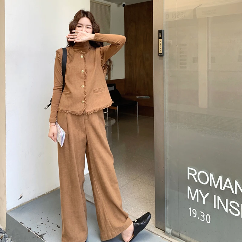 高级感复古小香风马甲内搭套装女2025秋季新款法式气质减龄三件套