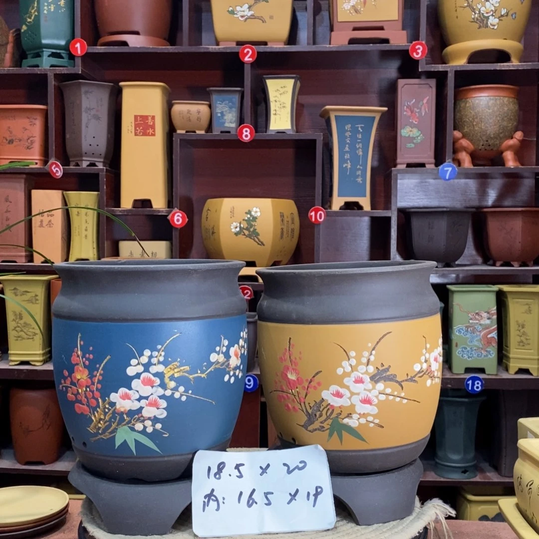 紫砂艺术紫砂花盆