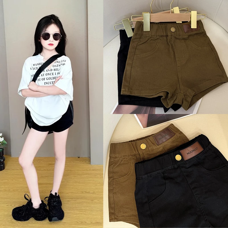 女童短裤2025新款夏季儿童运动休闲裤女孩薄款外穿洋气时髦裤子潮