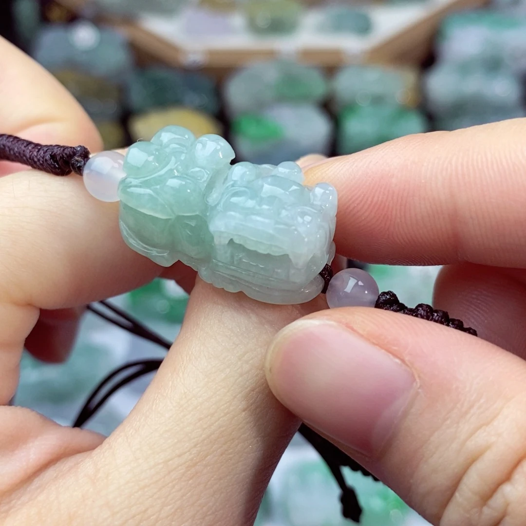 翡翠未镶嵌颈饰天然