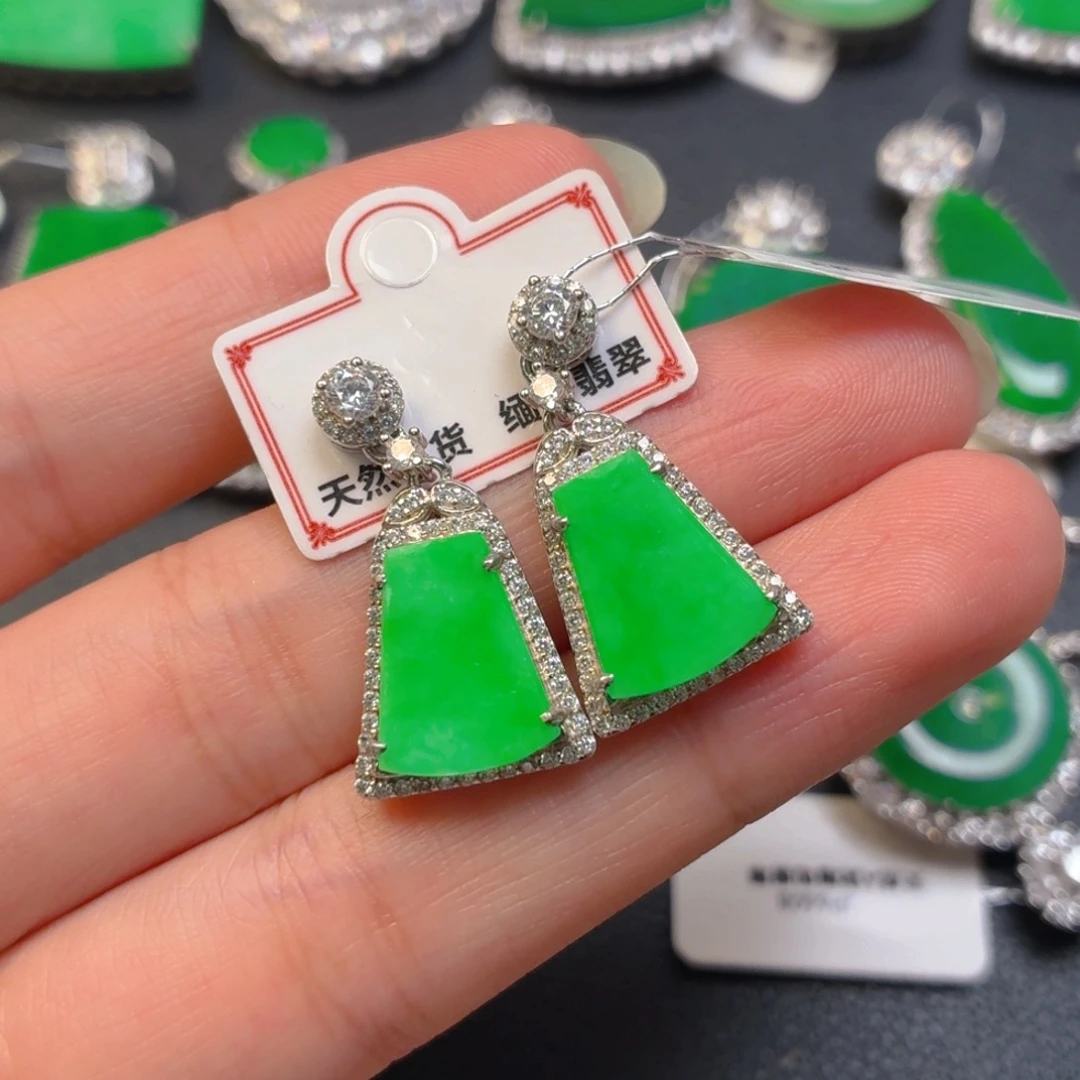 翡翠银S925镶嵌颈饰