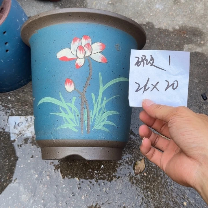 紫砂花盆特价商品(^