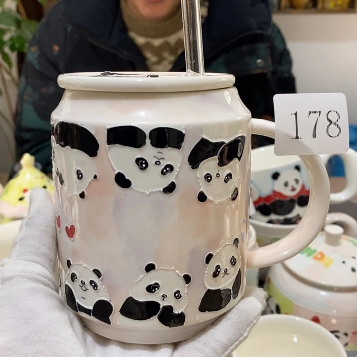 杯景德镇釉下彩手绘