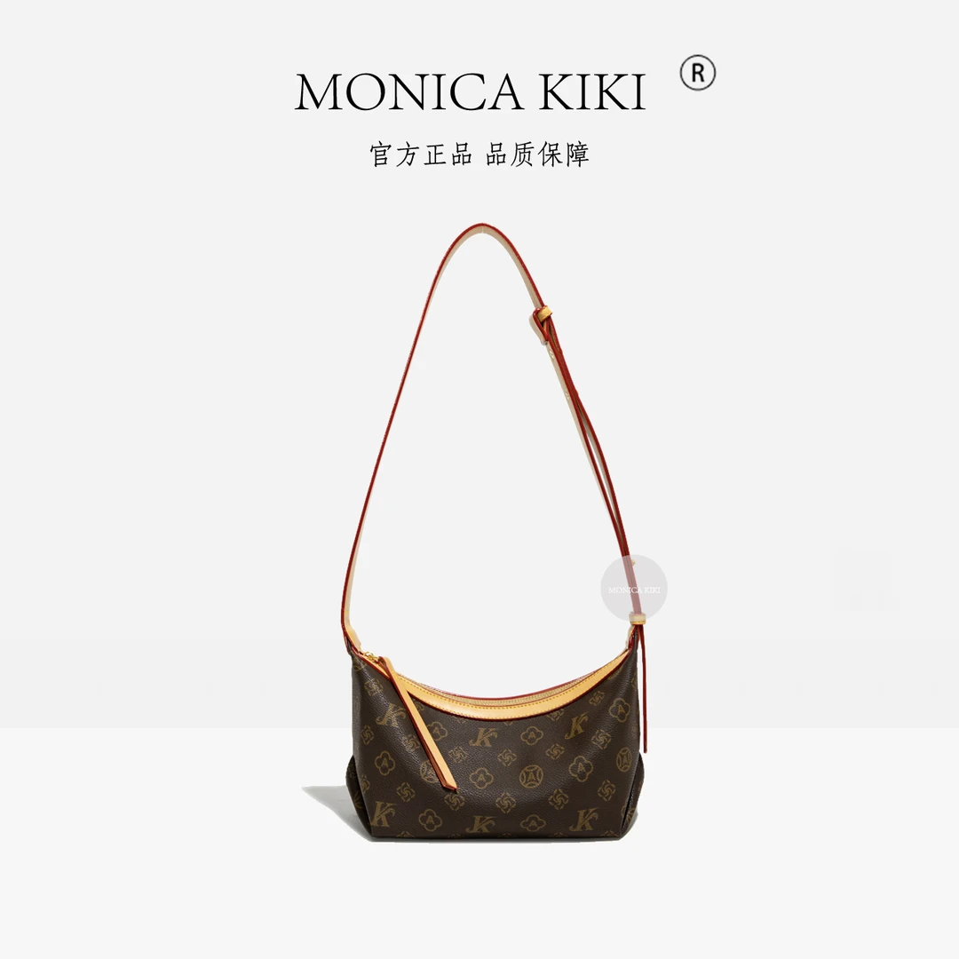 MONICA KIKI/莫妮卡奇奇轻奢新款休闲小船包女士斜挎包时尚百搭