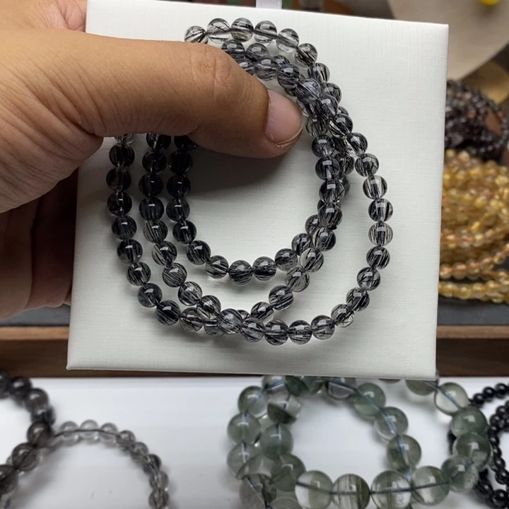 水晶手链未镶嵌顺黑发