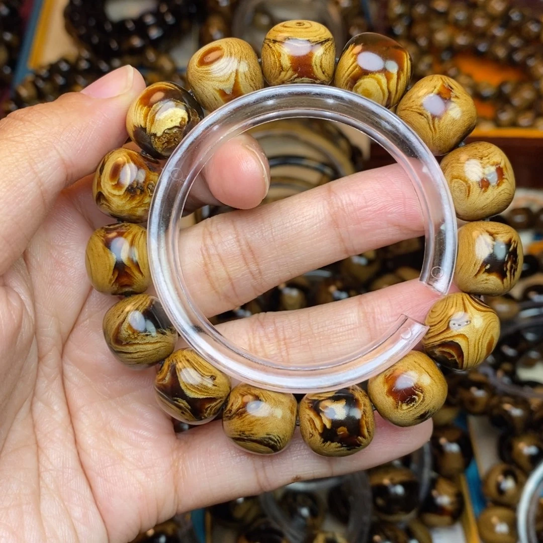 香榧木福利放漏14手串纹理