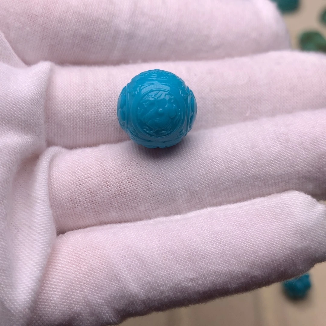 绿松石未镶嵌绿松石四神兽13.7