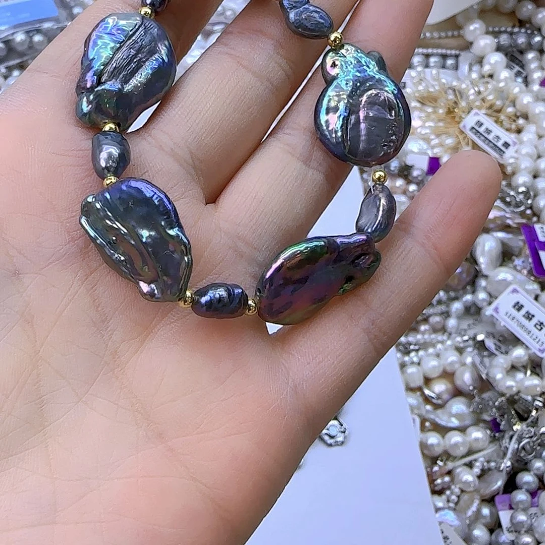 未镶嵌项链定制845淡水珍珠