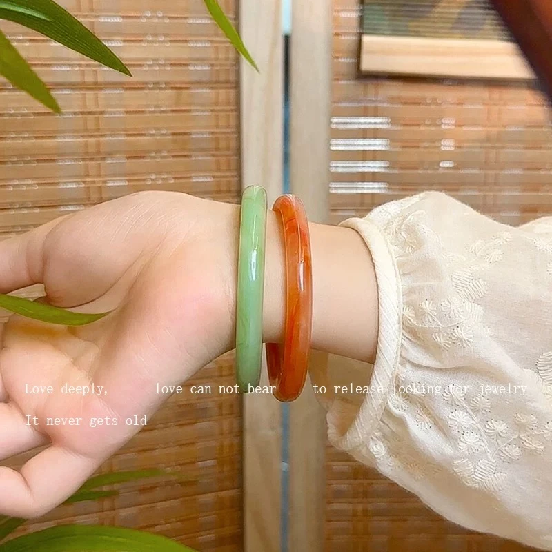 非金属玻璃手镯 儿童手镯琉璃古风汉服搭配宝女孩礼物小圈口饰品