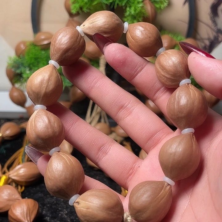 橄榄核手串/手链1.9素串蒜头11