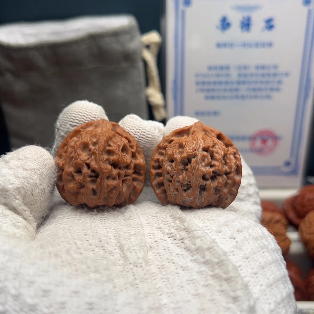 茗***主文玩核桃把件苹果34