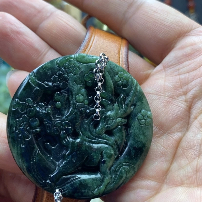 【闪购商品】蛇纹石玉未镶嵌手牌