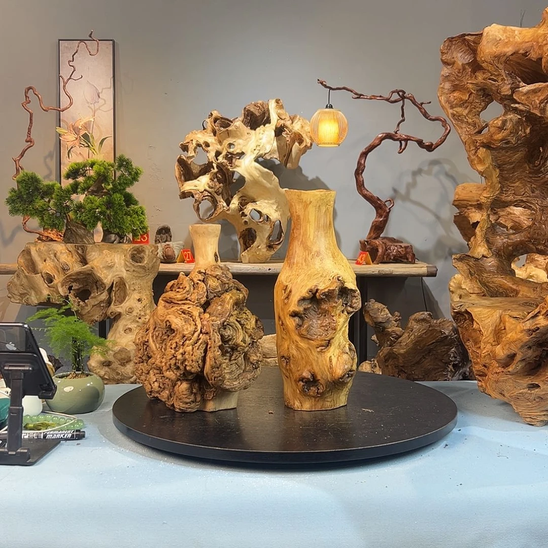 二***一香榧木根雕摆件3件2222222