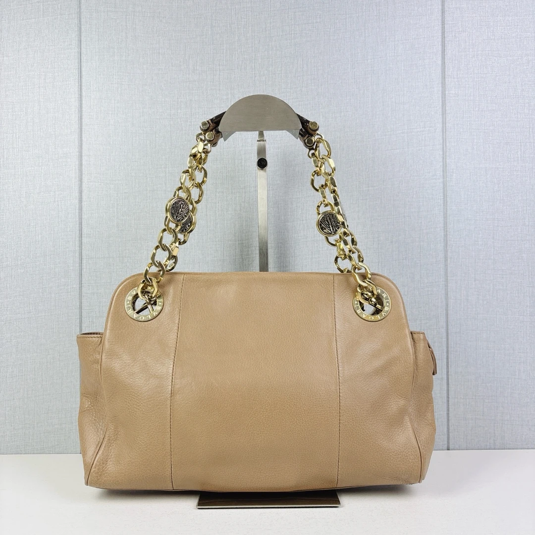 95新 BVLGARI/宝格丽 0840宝格丽蛇头带镜子单肩肩包