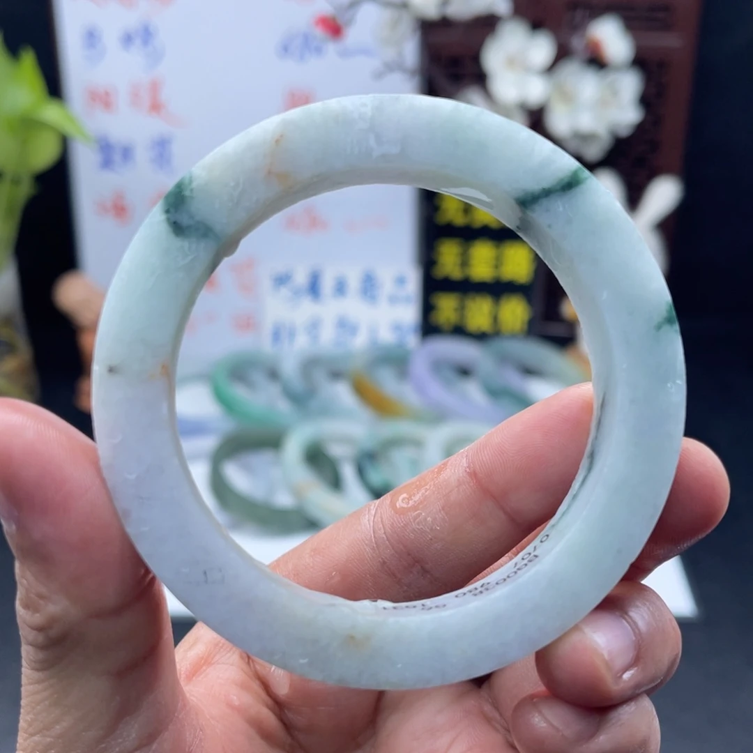 未镶嵌60-62正圈定制翡翠手镯