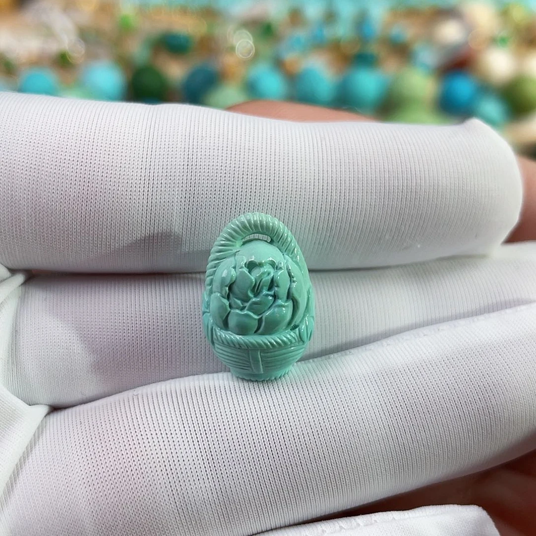 未镶嵌绿松石珠宝奇石