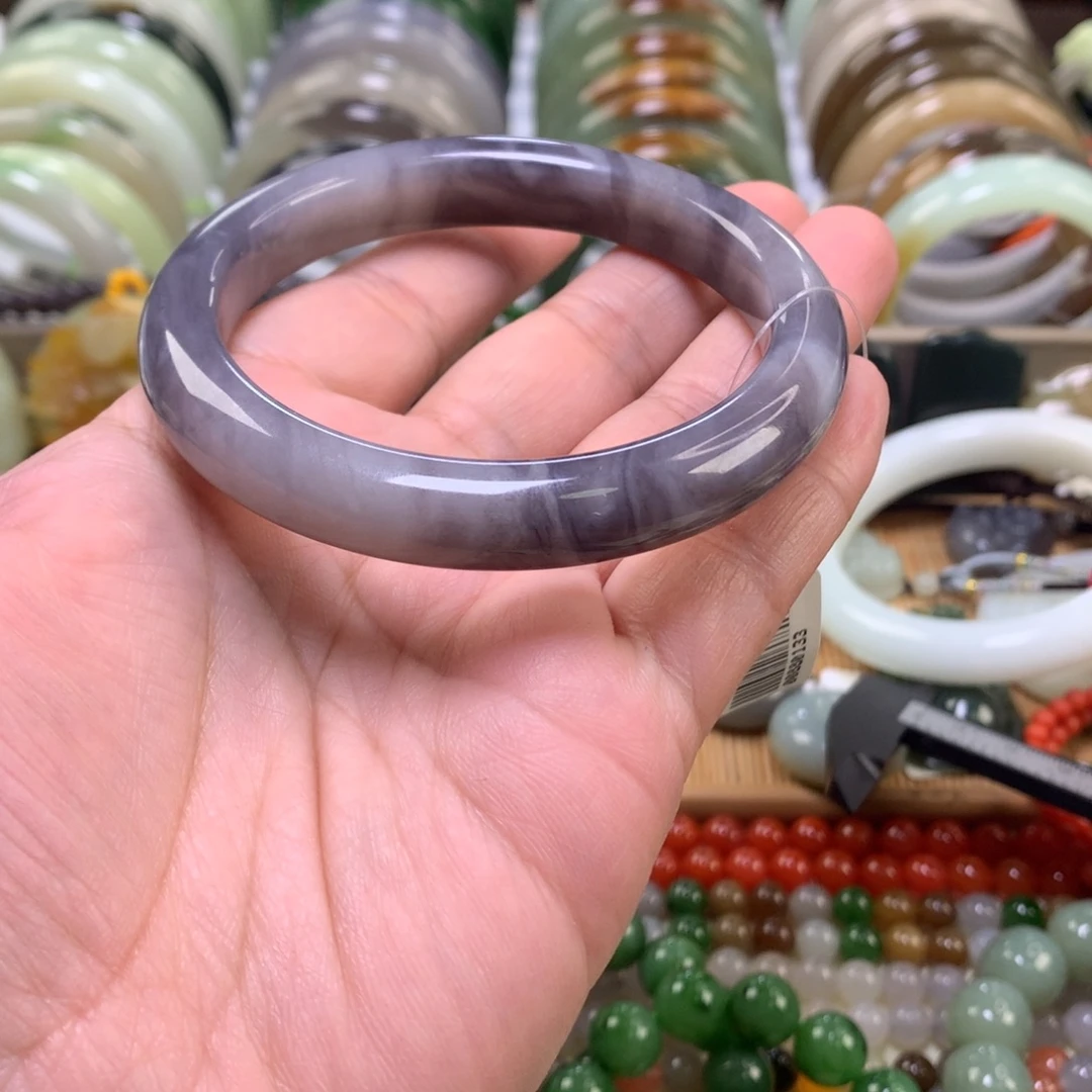 和田玉未镶嵌手镯60_61口径