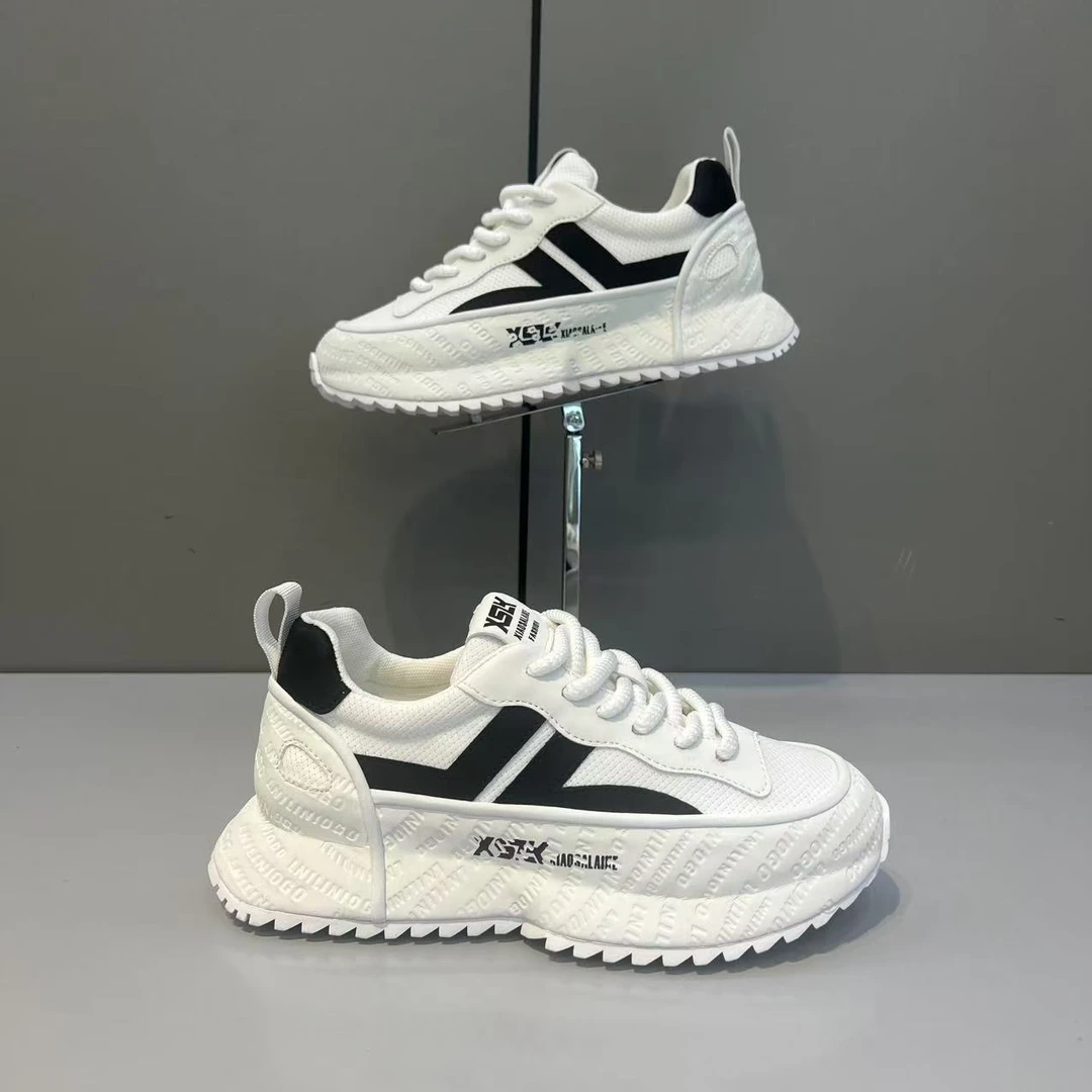 2025春季时尚新款舒适轻便厚底百搭透气男款潮流休闲鞋（皮鞋码）