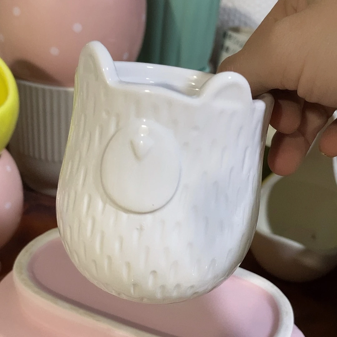 陶杯子陶盆有孔 瑕疵介意勿拍