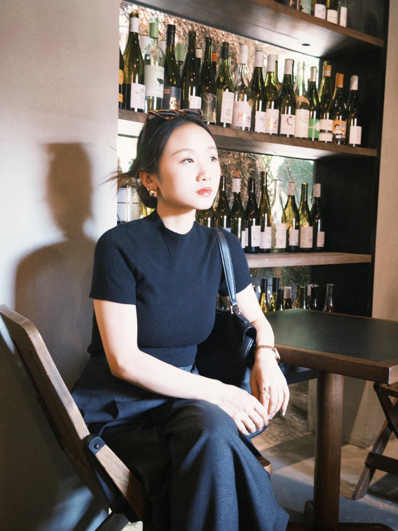 秋款短款INS风休闲风有弹力羊毛T恤时尚圆领韩版