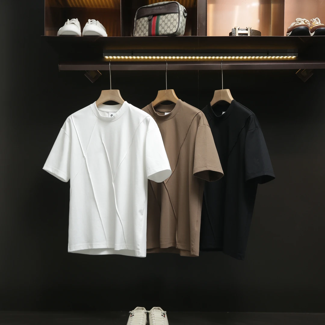 太帅了！棉质！设计感十足！男士夏季休闲时尚百搭短袖圆领短袖T恤